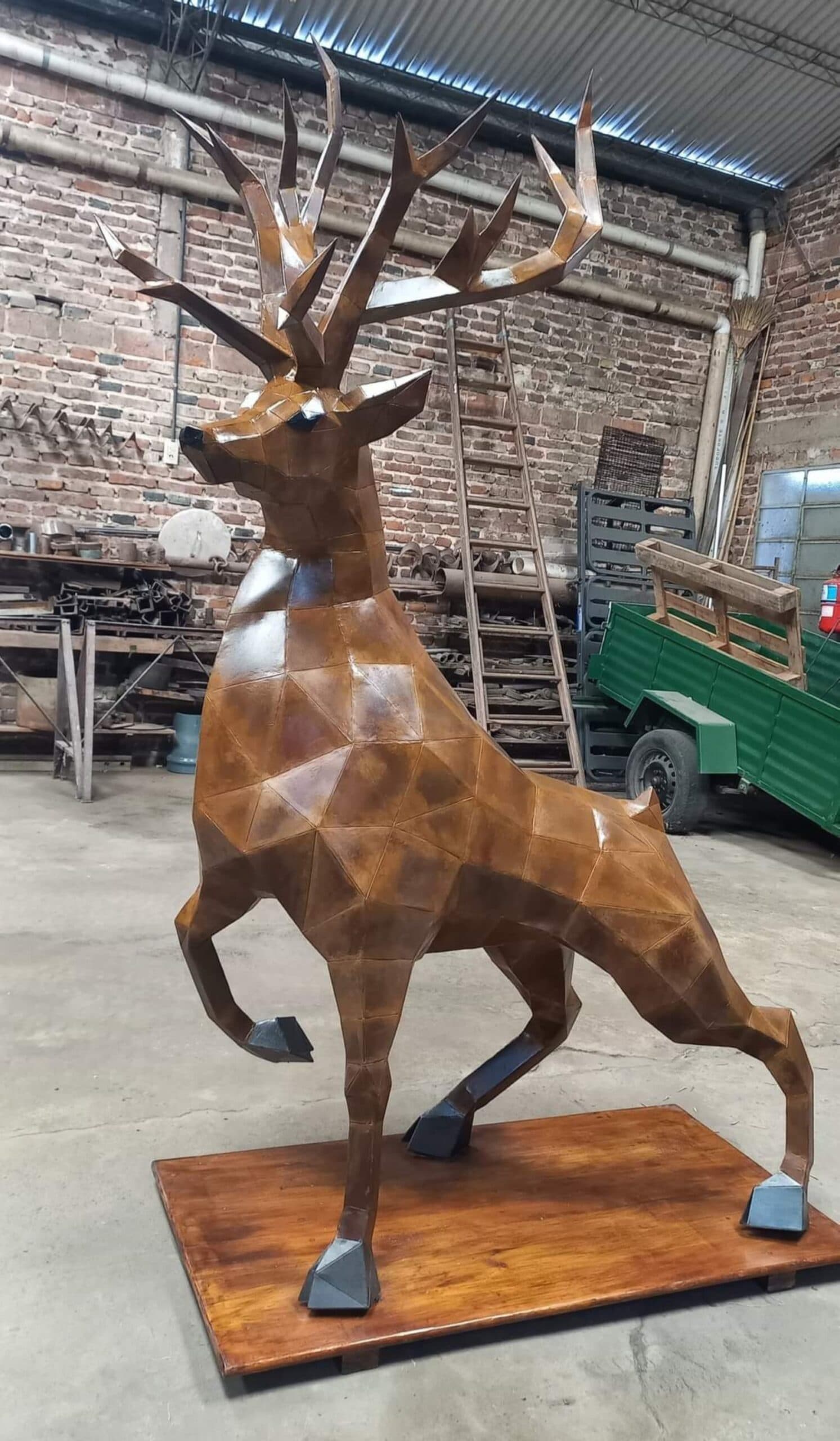 Cast sculpture from the studio sheets